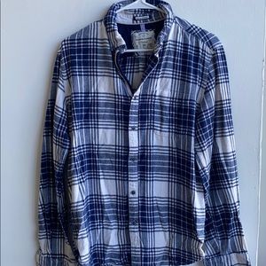 Denim & Flower Slim Fit Flannel button down